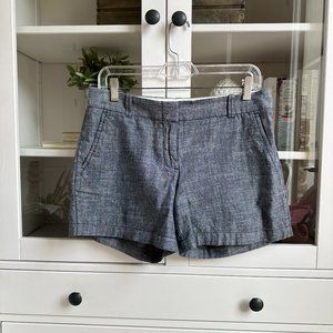 J Crew Chambray Shorts Women's Size 4 Short Length